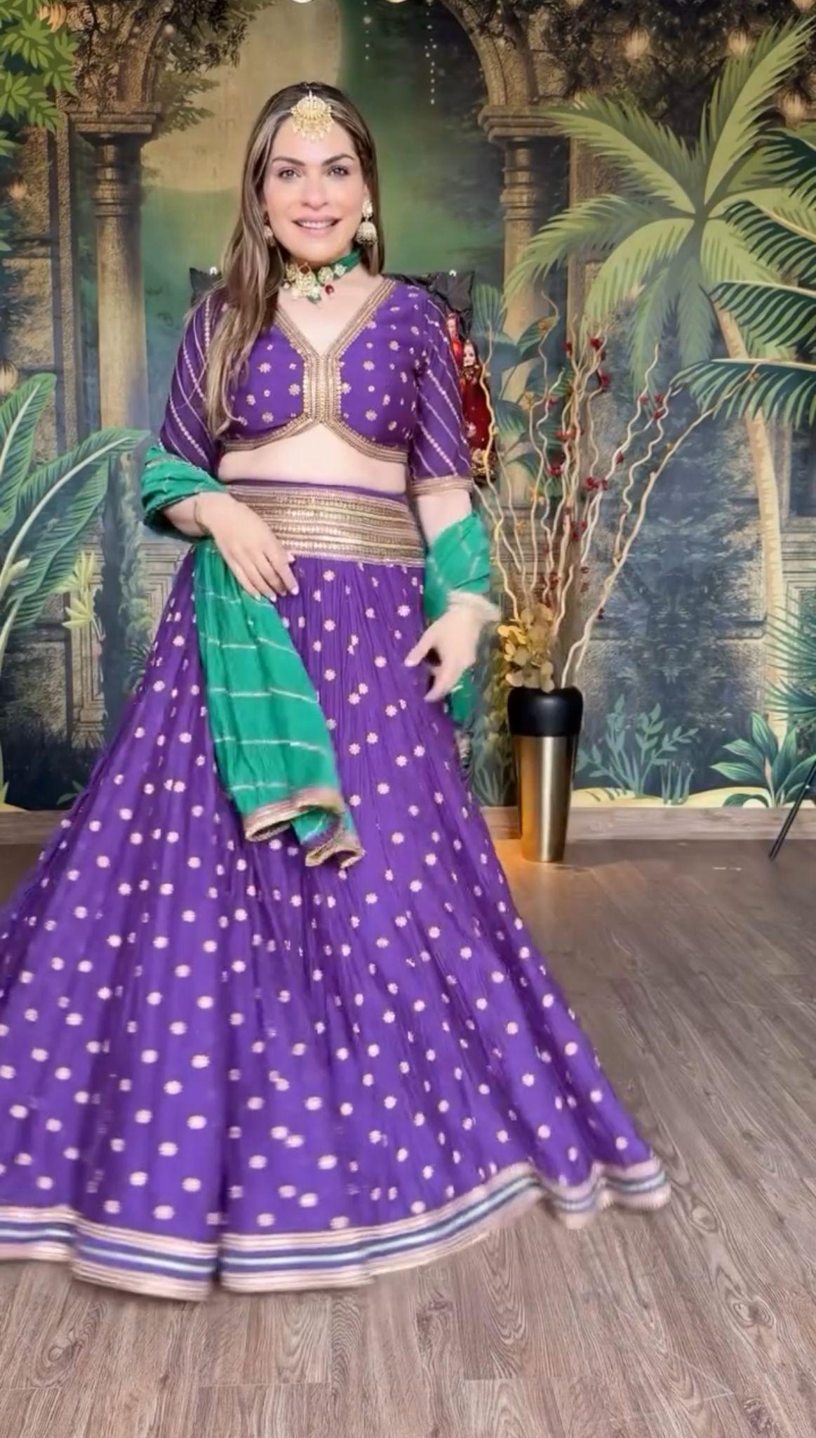 RIMPLE BHANDARI IN OUR CUSTOM LEHENGA SET