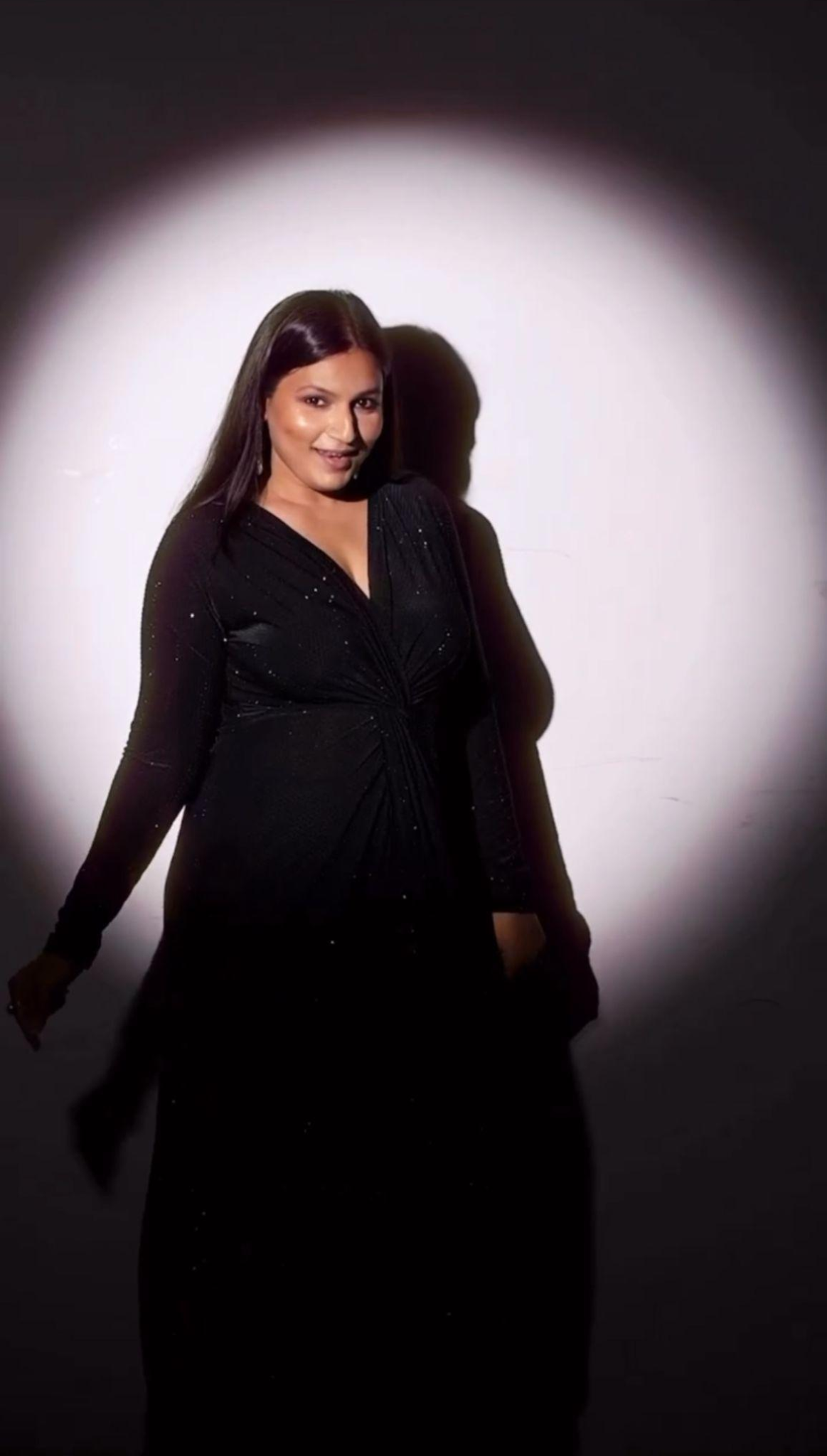 MANASEE AGARWAL IN OUR CUSTOM BLACK KAFTAN